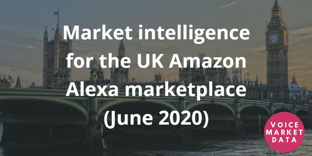 Analysis Of The Uk Amazon Alexa Marketplace June 2020 Voice